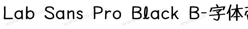 Lab Sans Pro Black B字体转换